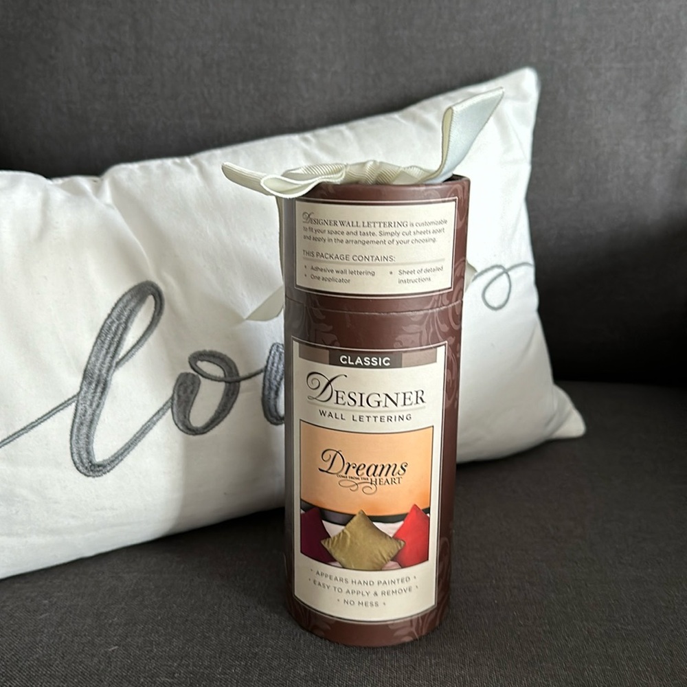 Classic Designer Wall Lettering - DREAMS COME FROM THE HEART